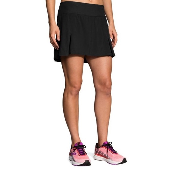 Brooks Skort Women's Size Small Black Skirt‎ Short Mid-rise Lightweight Chaser - Picture 8 of 11